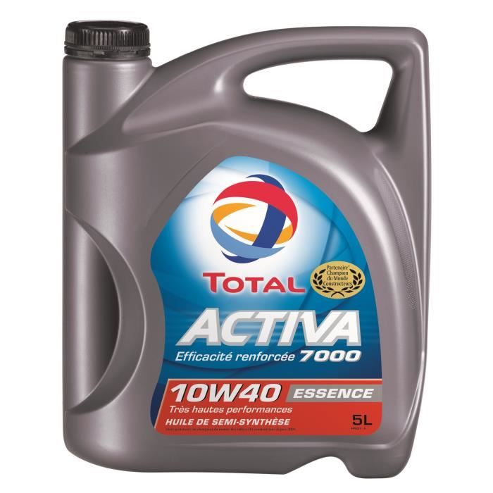 TOTAL Huile Auto ACTIVA 7000 10W40 5L Essence