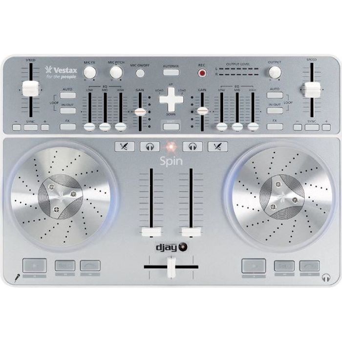Vestax SPIN DJ controlador USB para Mac Vestax SPIN DJ controlador USB para Mac