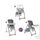 CHICCO Chaise Haute Polly Magic Relax - 4 Roues an