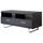 SPACY Meuble TV scandinave en MDF laqué noir brill