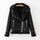 Blouson Femme Suédé Doublé Polaire Col Revers Manc