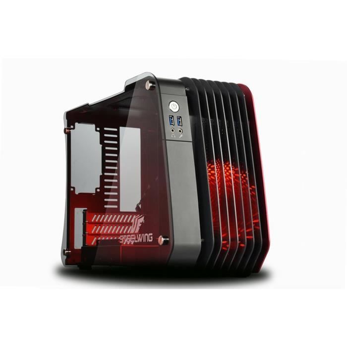 ENERMAX Boîtier micro-ATX aluminium - Rouge