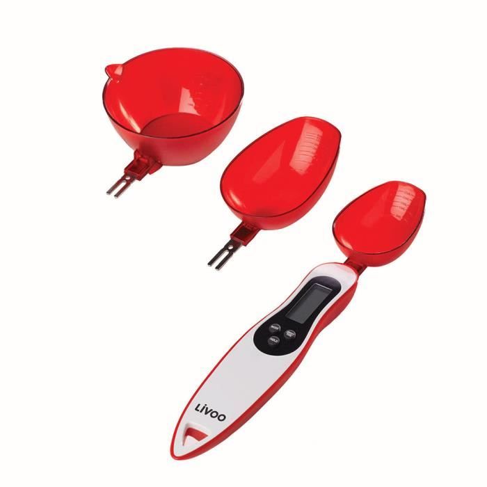 DOMOCLIP MEN342 Cuillère de mesure électronique - Blanc et Rouge