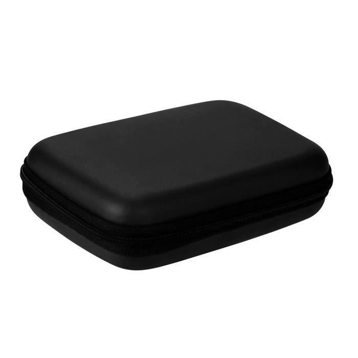 Noir Etui Housse Pochette Rigide Antichoc Zipp/é pour disque durs externes portables 2,5 pouces