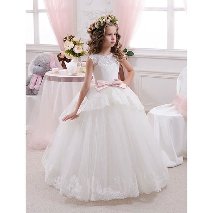 Robe De Fille De Fleur Pour Mariage Robe De Fête Sans ...