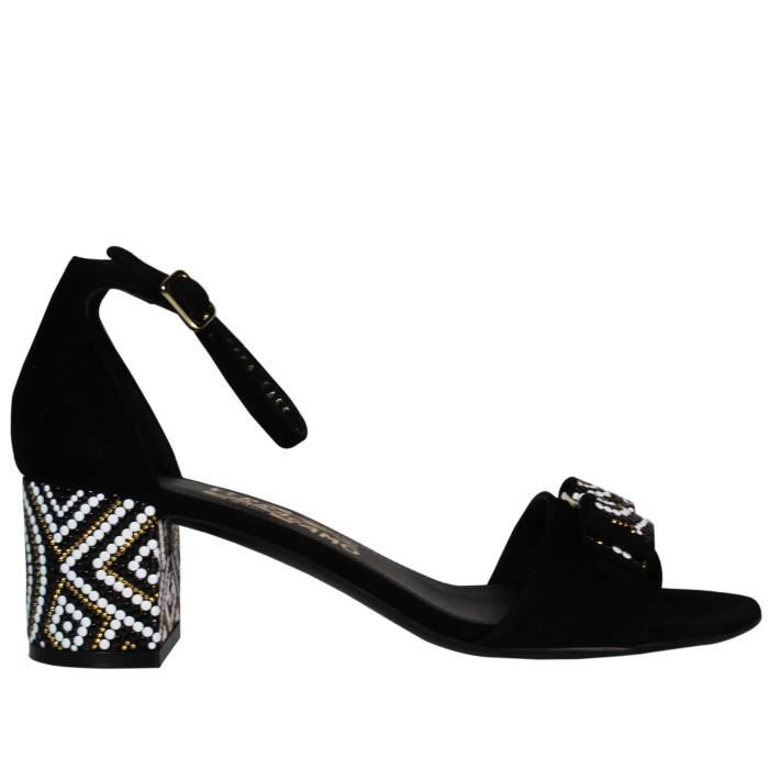 Femme Noir Salvatore Sandales Cuir Ferragamo 663838 8Ovm0Nnwy