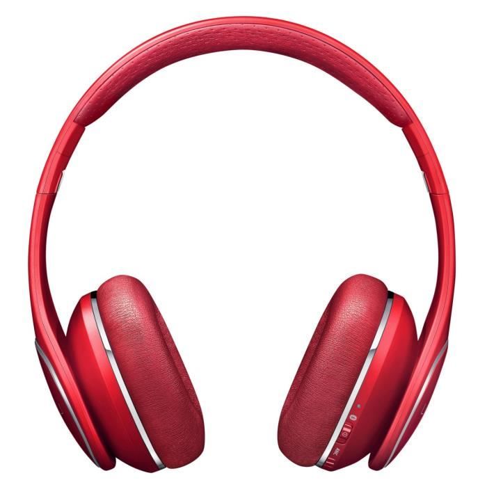 Samsung Casque Audio Sans Fil Level On Bluetooth Rouge Oreillette