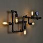Pack Lampe De Tuyauterie Au Style Vintage Labyrinthe 5 Ampoules