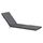 Coussin bain de soleil gris