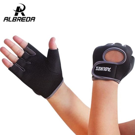 Natural Fitness Poignet aider Gants Large Grip Coussin Fit Quatre 4 Haltérophilie