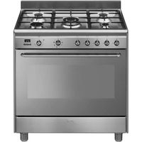 CUISINIÈRE - PIANO Cuisinière gaz SMEG CG90X9 CUISINIÈRE - PIANO Cuisinière gaz SMEG CG90X9