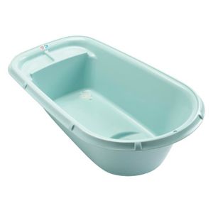 THERMOBABY Baignoire Luxe avec Bouchon de Vidange Vert Céladon