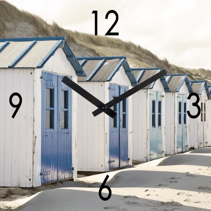 ARTIS Horloge en verre Moment'Art 30 cm Beach cabane