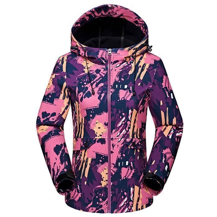 sport Blouson Rose Extérieurs bleu Activités Veste Femme Hydrorésistance Pardessus w4qpE14x
