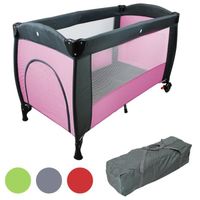 LIT PLIANT Lit parapluie bébé 60 x 120 cm avec matelas - Rose LIT PLIANT Lit parapluie bébé 60 x 120 cm avec matelas - Rose