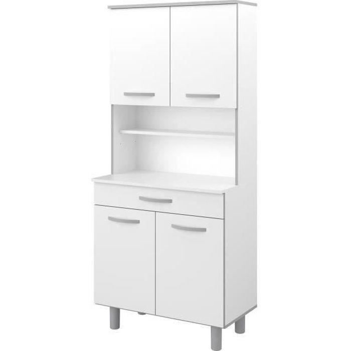 READY Buffet de cuisine L 80cm - Blanc mat - Achat / Vente buffet de