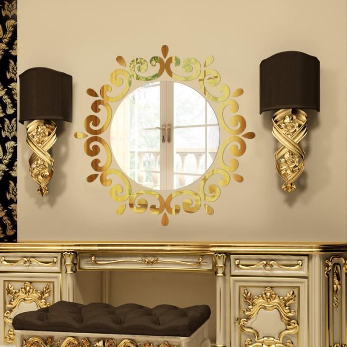 Miroir De Mur Décoratif Autocollants Stickers Murales Design Art