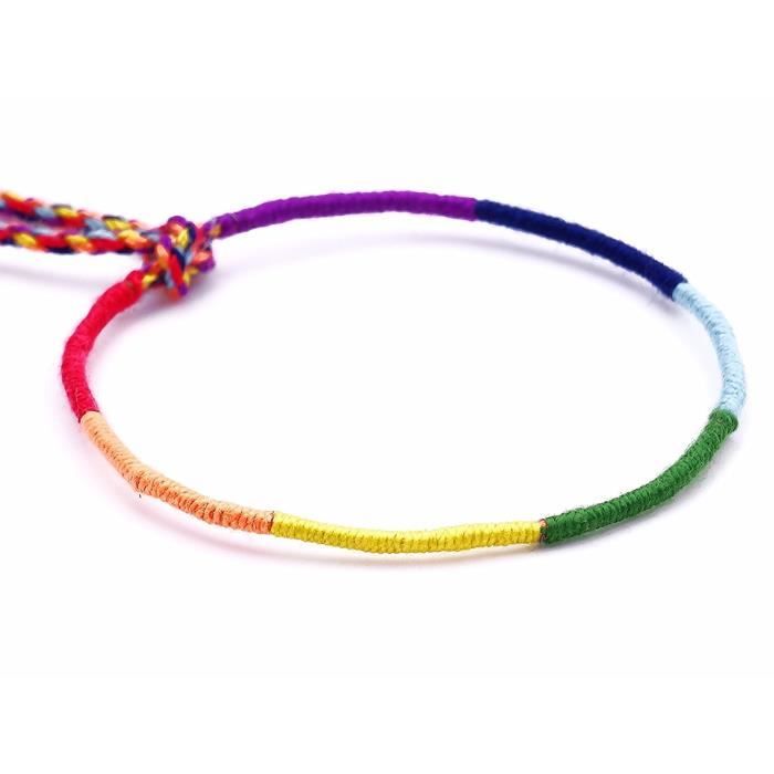 BRACELET , GOURMETTE Bracelet Brésilien de l\u0027Amitié Macramé Coton Frien
