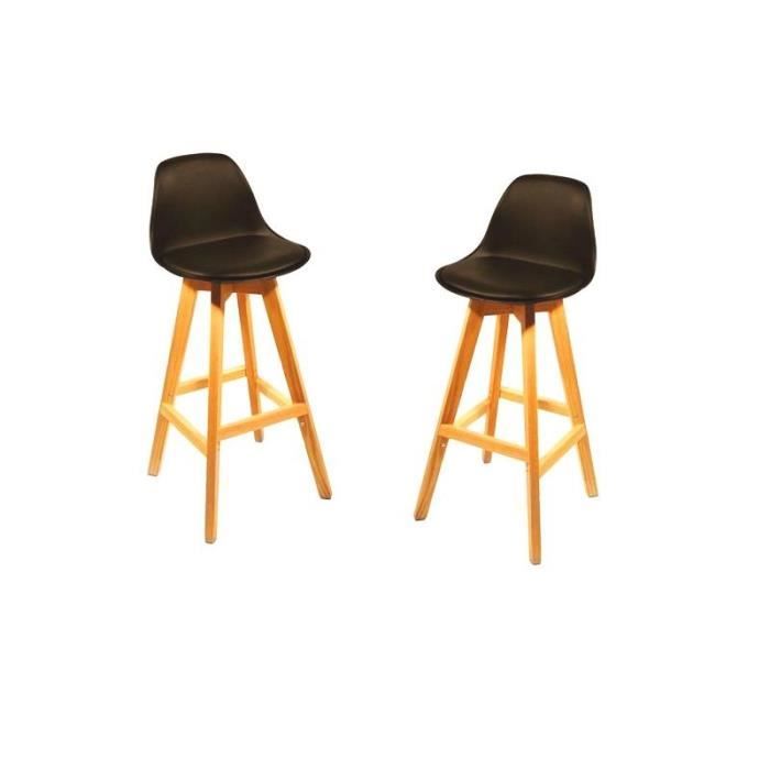 tabouret de bar 2 tabourets noirs de bar au style scandinave avec - Tabouret De Bar Style Scandinave tabouret de bar 2 tabourets noirs de bar au style scandinave avec - Tabouret De Bar Style Scandinave