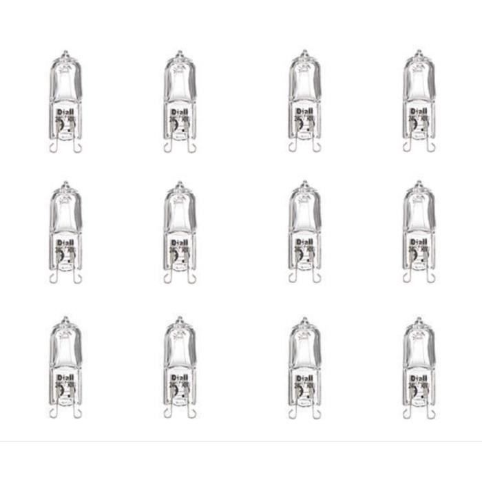 Diall Ampoules De W Lot G9 Halogène 410lm V 30 12 230 Capsule sthrdQC
