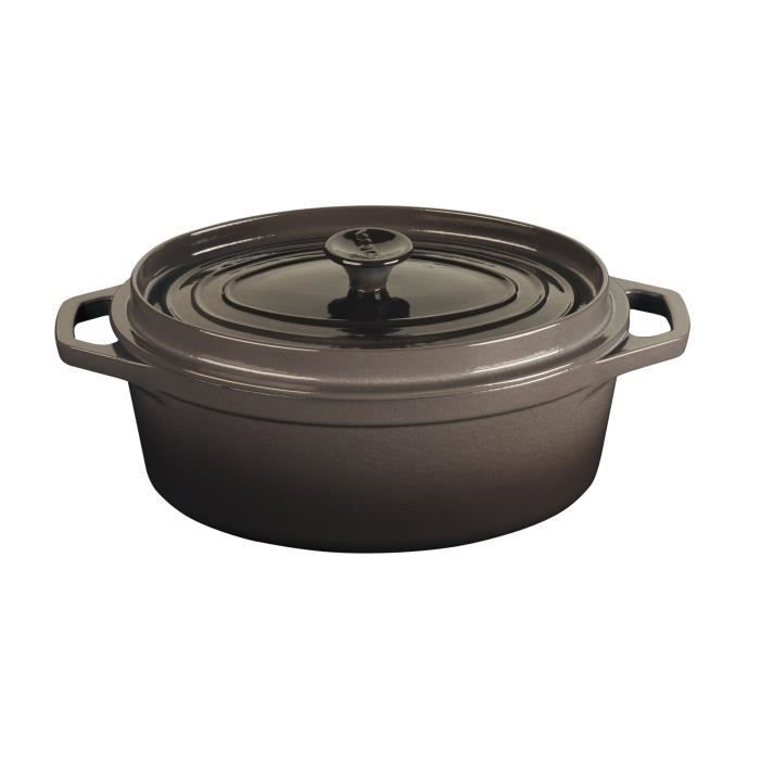 INVICTA PUV303317 Cocotte ovale - 31 cm - Taupe