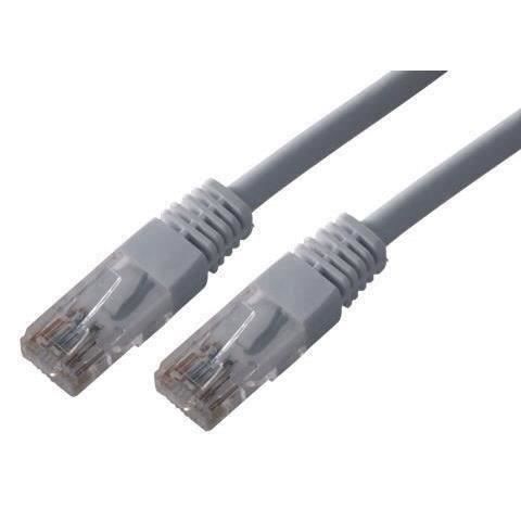 MCL Cordon Cat 6 RJ45 U/UTP - 5 m - Gris