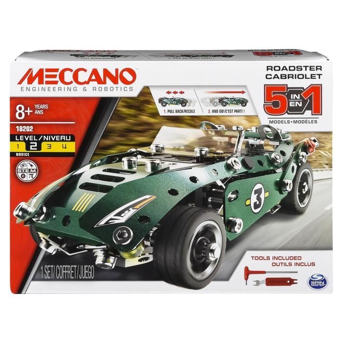 MECCANO - Le Cabriolet 5 en 1 - Rétro friction