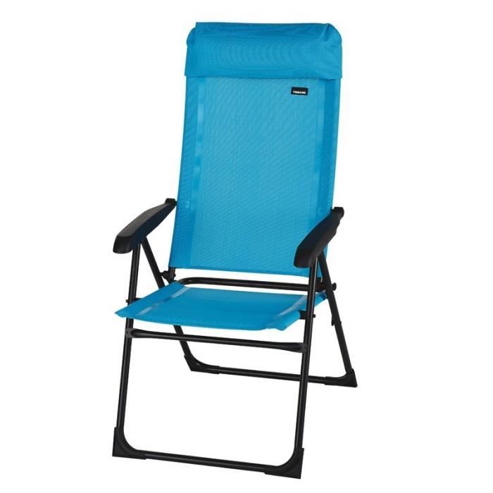 TRIGANO Fauteuil Acier Tube Rond Lagon
