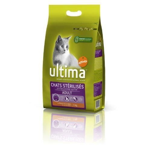 ULTIMA Croquettes système urinaire au poulet - Pour chat - 3KG