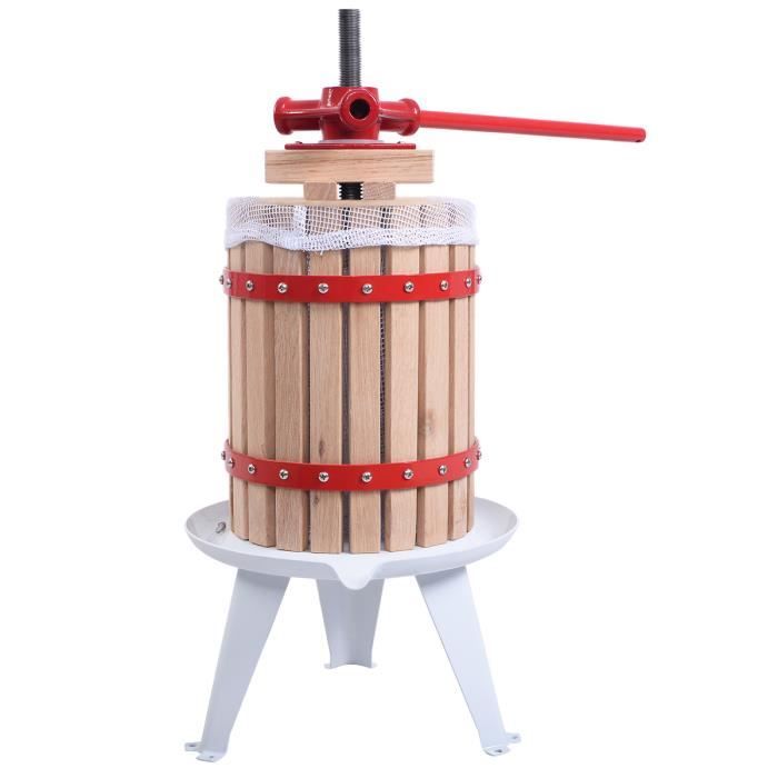 Pressoir à Fruits Traditionnel 6 Litres - MONSTERSHOP - Jus, Vin, Cidre (Neuf)
