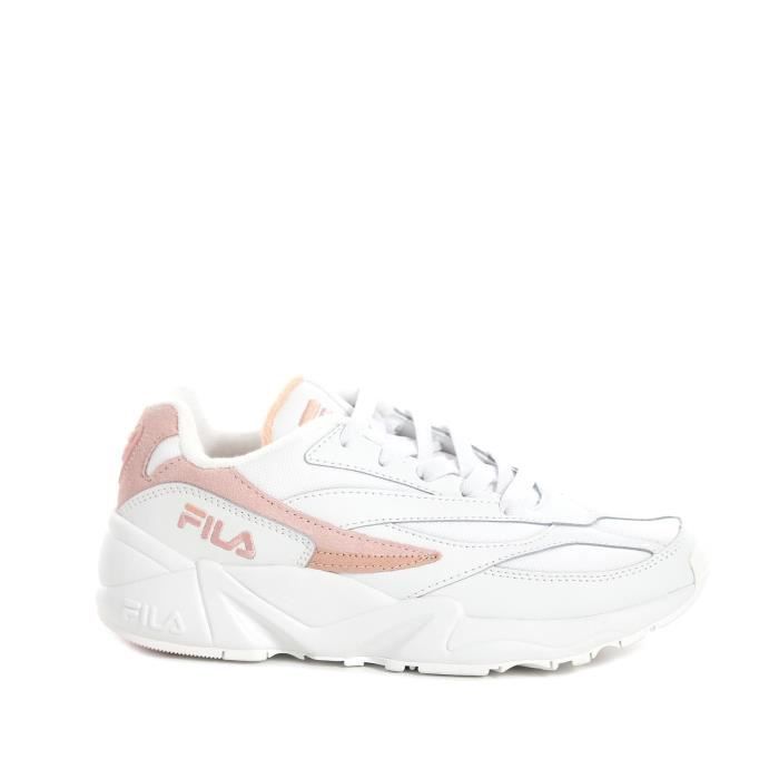 Cuir Baskets 101060002n Femme Fila Blanc Vente Achat 8nXN0OkwP