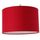 Suspension cylindre tissu 29 cm rouge