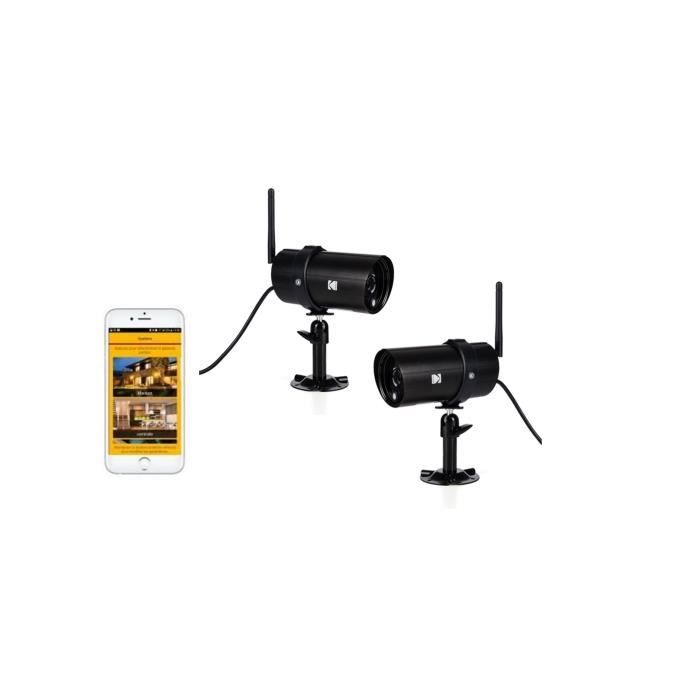 KODAK Pack 2 Caméras extérieures Full HD EF101B