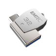 Clé USB 32Go EMTEC 2en1 Dual