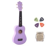 UKULÉLÉ Violet Hawaii Ukulélé Debutant Mini 4 Cordes Musiq UKULÉLÉ Violet Hawaii Ukulélé Debutant Mini 4 Cordes Musiq