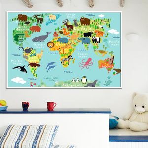 Poster carte monde enfant - Achat / Vente pas cher