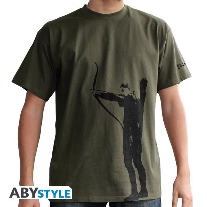 T-shirt Homme Le Seigneur des Anneaux : Legolas - Kaki