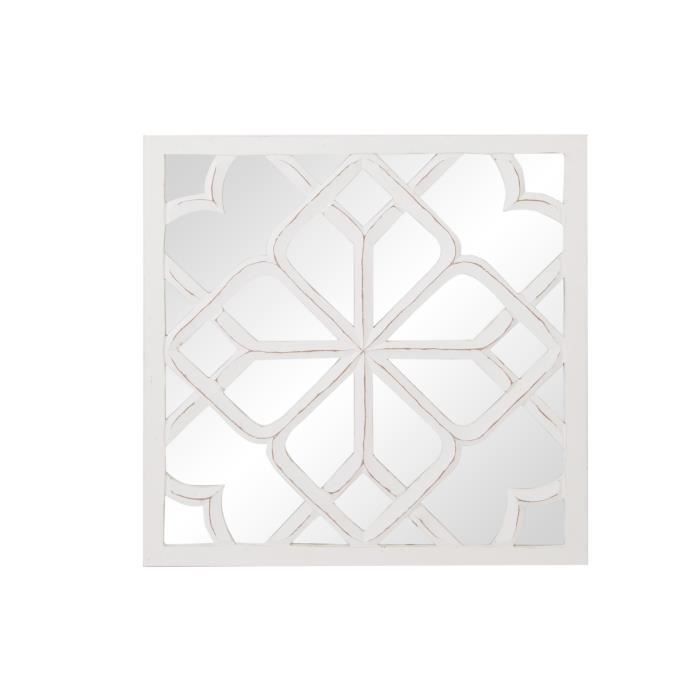 Décoration murale Sculpt - Bois et verre - 60 x 60 x 2,5 cm