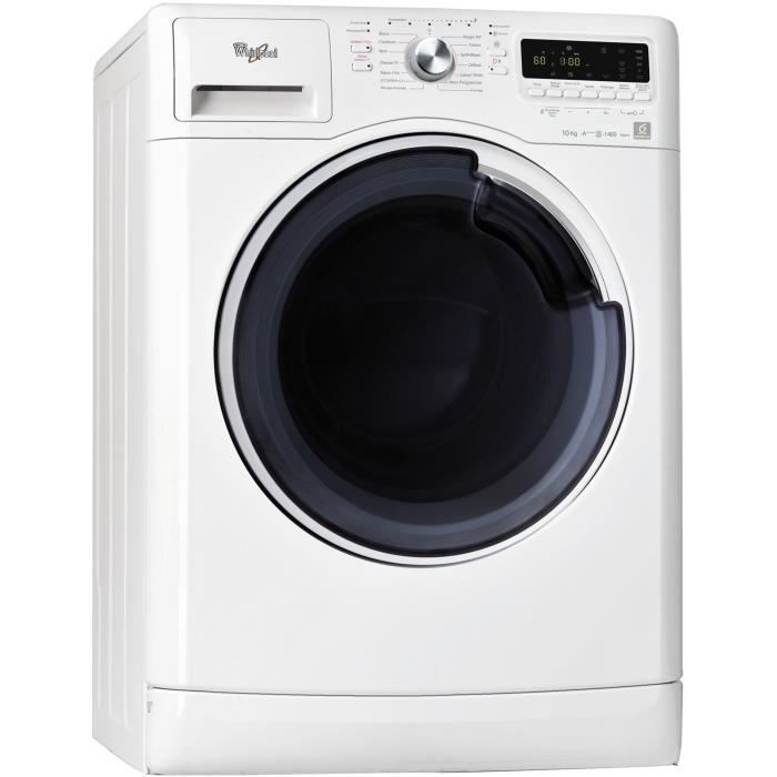 WHIRLPOOL AWŒ41048 - Lave-linge frontal - 10 kg - 1400 tours / min - A+++ - Moteur induction-Blanc