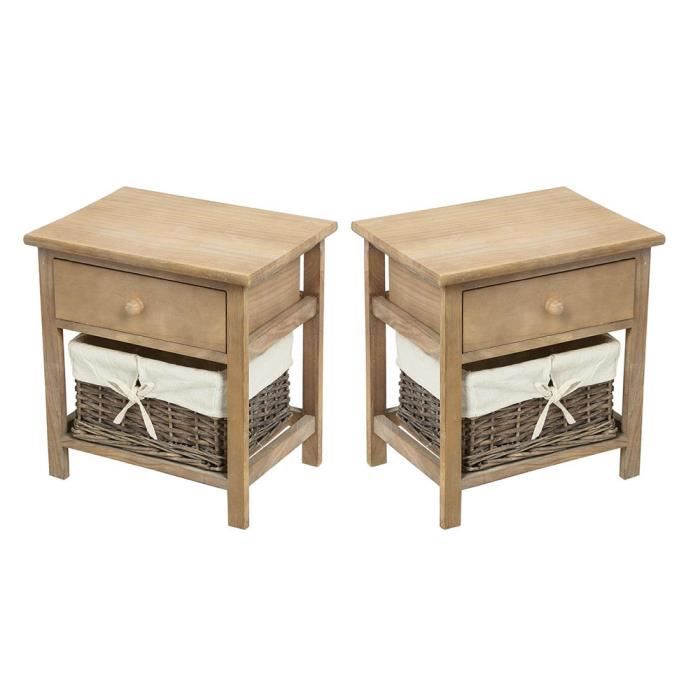 Lot 2 chevets - Achat / Vente Lot 2 chevets pas cher ...