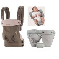 PORTE BÉBÉ Ergobaby carrier 360 lilas et taupe avec insert d' PORTE BÉBÉ Ergobaby carrier 360 lilas et taupe avec insert d'
