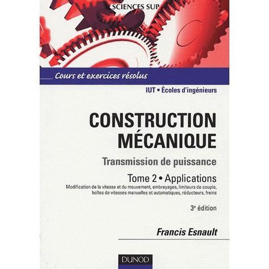 Construction Mécanique Achat Vente Livre Francis Esnault - 