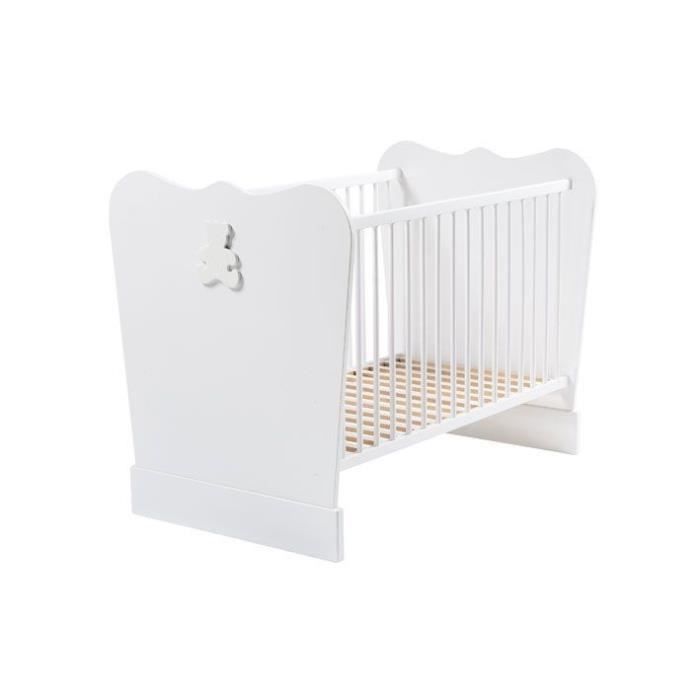 BOUDOIR Lit Bébé à Barreaux 60x120 cm