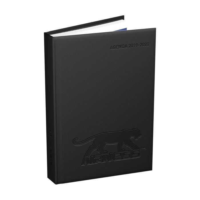 AIRNESS Agenda 100738090 - 12 x 17 cm - 1 jour par page - 320 P