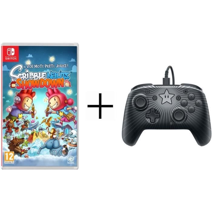 Pack Nintendo Switch - Scribblenauts Showdown + Manette fil PDP Star