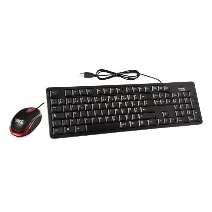 Pack Clavier + Souris Under Control pour PC