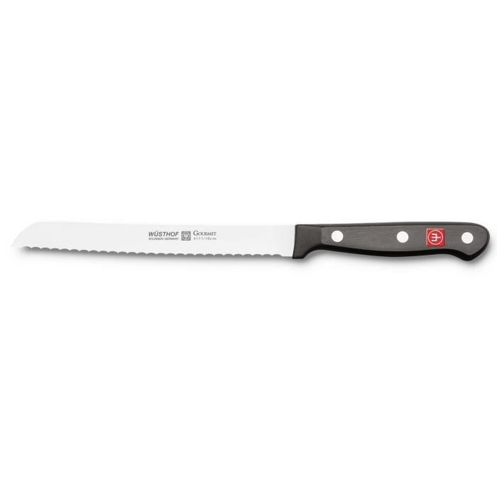 WÜSTHOF GOURMET Couteau à saucisson TR4111 16cm noir