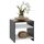 Table d'appoint table de chevet MDF mélaminé gris
