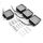 WISDOM 4PCS 48W Phare de Travail Carre a Leds Ang
