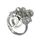 Bague breloque argent